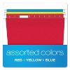 Pendaflex Essentials Colored Hanging Folders 1/5 Tab Letter Assorted Colors 25/Box 81612 - 2 of 4