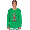 Looney Tunes Bugs Bunny, Lola Bunny, Tweety Bird, Tazmanian Devil Christmas Tight Fit Family Pajama Set Green - 2 of 4