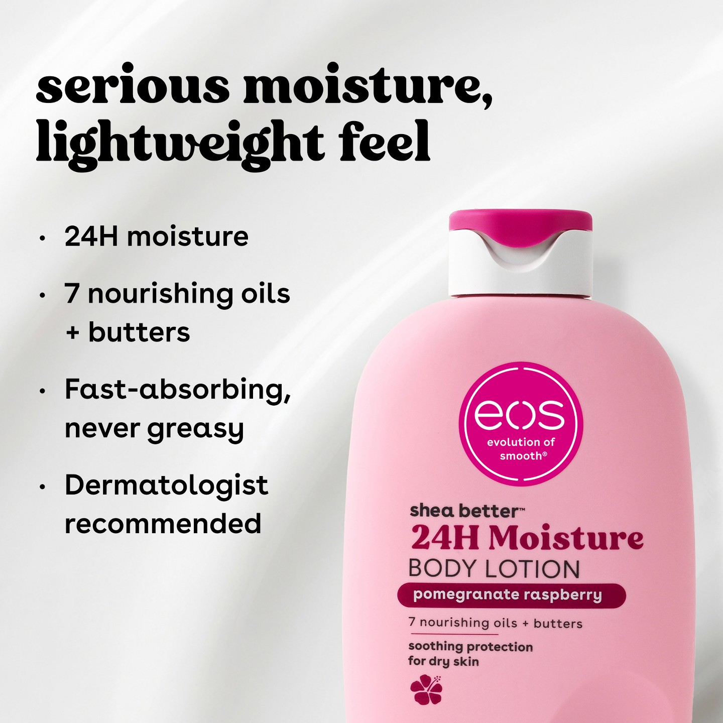 Увлажняющий лосьон для тела eos Shea Better 24H, Pomegranate Raspberry, 16 fl oz — фото 5