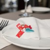 Unique Bargains Napkin Rings Fabric Red 1 Pc - 3 of 3