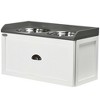 PawHut Large Elevated Dog Bowls with Storage Drawer Containing 21 L  Capacity in Gray D08-041V80GY - The Home Depot