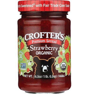 Crofter's Premium Spread Strawberry 16.5 oz Jar.