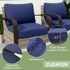 EAGLE PEAK Coastal Vista Patio Chair with Cushions, Outdoor Ratten Wicker Lounge Chair with Deep Seating - 3 of 4