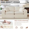 QingMoon Loveseat Sofa, 78” Chenille Cloud Sofa, Modern Boneless Couch, Deep Seat Design with Cushions for Living Room, Apartment - 3 of 4