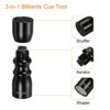 Unique Bargains Snooker Pool Cue Tip Tool Billiard Stick Tip Repair Accessories Scuffer Shaper Aerator - 4 of 4