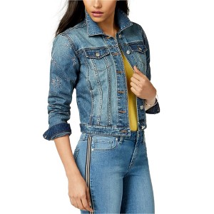 maison Jules Womens Denim Star Down Jacket - 1 of 1