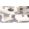 PAGED Round Dining Table Modern Kitchen Table with Metal Base, 33.5" Coffee Table for Dining Room, Living Room - 3 of 4