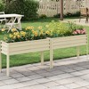 Galvanized Raised Garden Bed with Legs - 31.5" Tall, Watering Reservoir & Drainage, Steel Planter - 3 of 3