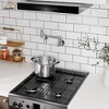 CASAINC Wall Mount Kitchen Pot Filler Faucet with Double Handle Swing Arm Spout - 2 of 4
