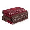 Home Mart Goods 7 Piece Burgundy Brown Embroidery Soft Bedding Comforter Set - Queen Size - 2 of 4