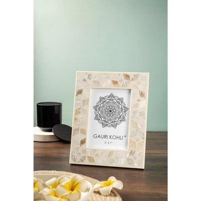 Ivory Mother of Pearl 5x7 Picture Frame