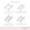 Twine Cheese Board Display, Space Saving Multi-Level Tiered Wooden Pine Rack for Cutting Boards, and Serving Platters, Showcase Charcuterie, Set of 1 - 4 of 4