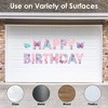 Big Dot of Happiness Beautiful Butterfly - Peel and Stick Floral Birthday Party Large Banner Wall Decals - Happy Birthday - 3 of 4