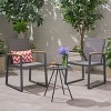 Christopher Knight Home Glasgow Outdoor Aluminum and Mesh 3 Piece Chat Set - 2 of 4