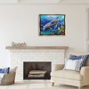 Stupell Industries Manatees & Fish Swimming Floating Frame Canvas Art - 3 of 4