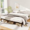 Safstar King Size Metal Bed Frame  Heavy Duty Support Slats Mattress Foundation - 4 of 4