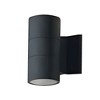 LNC Classic 1-Lights 6.5"H Mid-Century Modern Geometrical Outdoor Wall Lights, Black  with Glass - 2 of 4