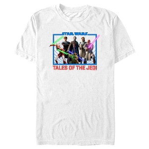 Men's Star Wars: Tales of the Jedi Group Square T-Shirt - 1 of 4