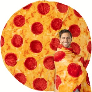 PAVILIA Burritos Tortilla Blanket, Double Sided Realistic Taco Wrap Adult Size, Funny Weird Cool Cute Fun Gag Gifts - 1 of 4