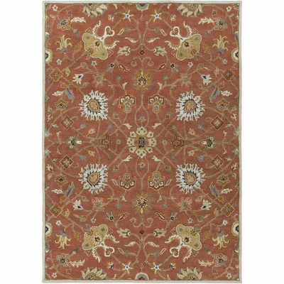 Hauteloom Logville Hand Tufted Rust 1119 Wool Rug