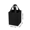 Unique Bargains Neoprene Reusable 4 Bottle Wine Carrier Tote Bag with Divider - 2 of 4