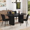 5-Piece Dining Set with MDF Table and 4 PU Chairs - 3 of 4