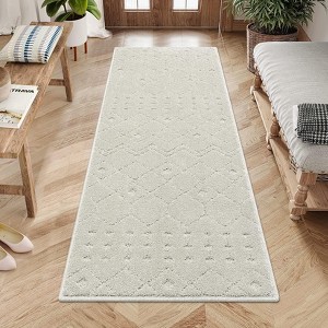 Runner Rug 2x8 Non-Slip Shaggy Boho Area Rug ¨C Soft Vintage Hallway Carpet for Bedroom, Nursery, Kids Room - 1 of 4