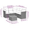vidaXL Garden Sofa Set Grey and Brown - 3 of 4