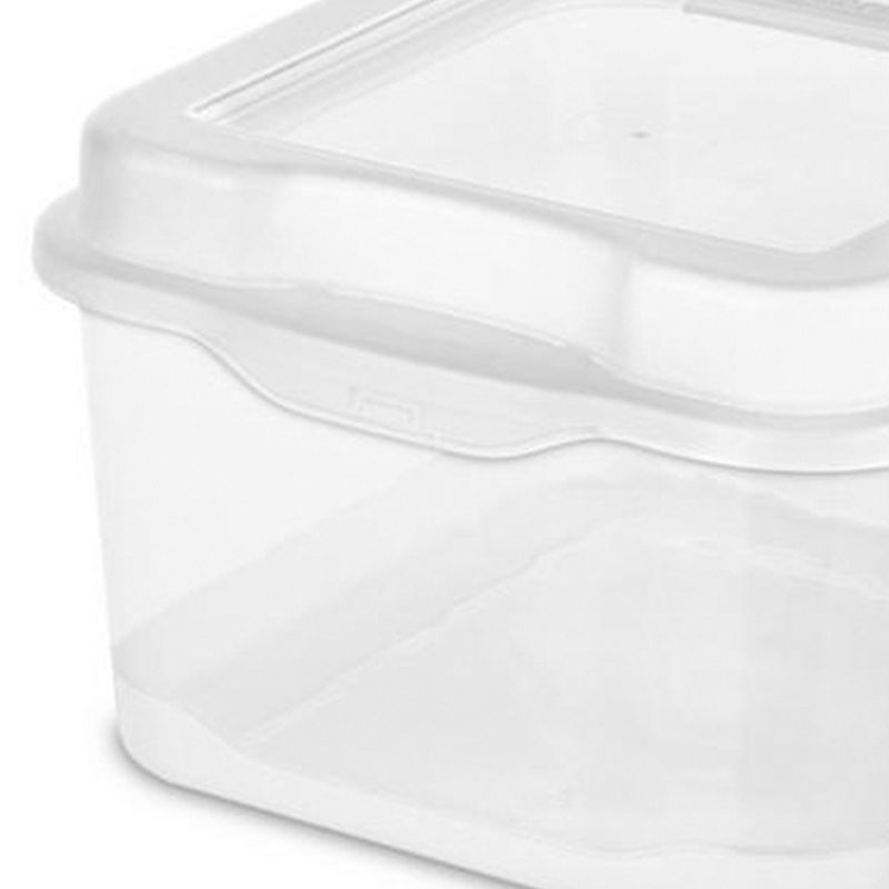 Sterilite Modular Plastic FlipTop Hinged Storage Box Container with Latching Lid for Home, Office, Workspace, and Classroom Organization, 4 of 8