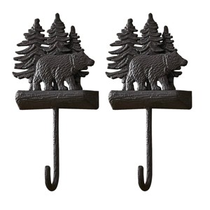 Park Designs Cast Black Bear Single Hook Set of 2 - 1 of 4