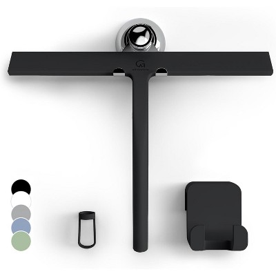 Shower Squeegee for Glass Doors, 11 Inch Silicone Window and Bathroom Cleaning Squeegee with Modern Design