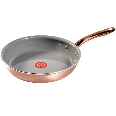 T-fal 12.5" Ceramic Nonstick Fry Pan, Rose Gold
