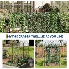 22x75in Metal Garden Trelli, Climbing Plant Support for Rose, Vine, Vegetable, Outdoor Arch Trelli for Patio, Yard, Vertical Gardening, 2Pcs - 4 of 4