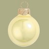Northlight Pearl Glass Christmas Ball Ornaments - 3.25" (80mm) - Soft Yellow - 8ct - 2 of 4