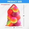 GSE 24"x36" Large Mesh Sports Ball Drawstring Bag for Gym Training, Football, Basketball, Swimming - 2 of 4