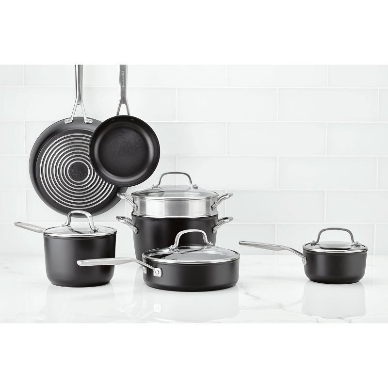 KitchenAid Hard-Anodized Induction 11pc Nonstick Cookware Set, 3 of 25