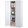 Maliang Metal Garage Storage Cabinet,with 2 Doors and 4 Shelves, Tall Cabinets for Home and Office - 3 of 4