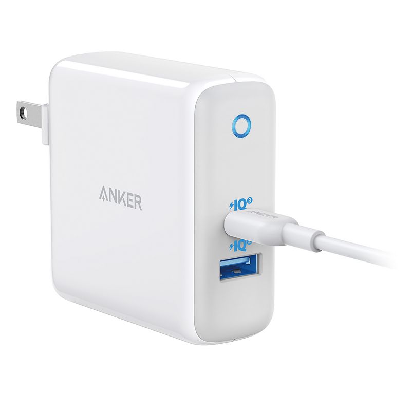 Anker PowerPort+ Atom III 45W USB-C / 15W USB-A Dual Port Wall Charger - White and Gray, 5 of 7