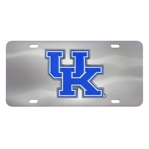 NCAA University of Kentucky Wildcats Stainless Steel Metal License Plate - 1 of 4