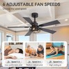 Airsurfer 42" Modern Ceiling Fan in Brushed White Gold with Remote, Reversible Quiet Motor & Light Memory Function - 4 of 4