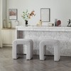NicBex 24" Inverted U-Shaped Boucle Counter and Bar Stools,Modern Chic Stools for Living Room,Dining Chairs with Footrest,Set of 2 - 2 of 4