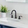WOWOW Vintage 8 in. Widespread Double Handle Bathroom Faucet with Pop Up Drain - 2 of 4