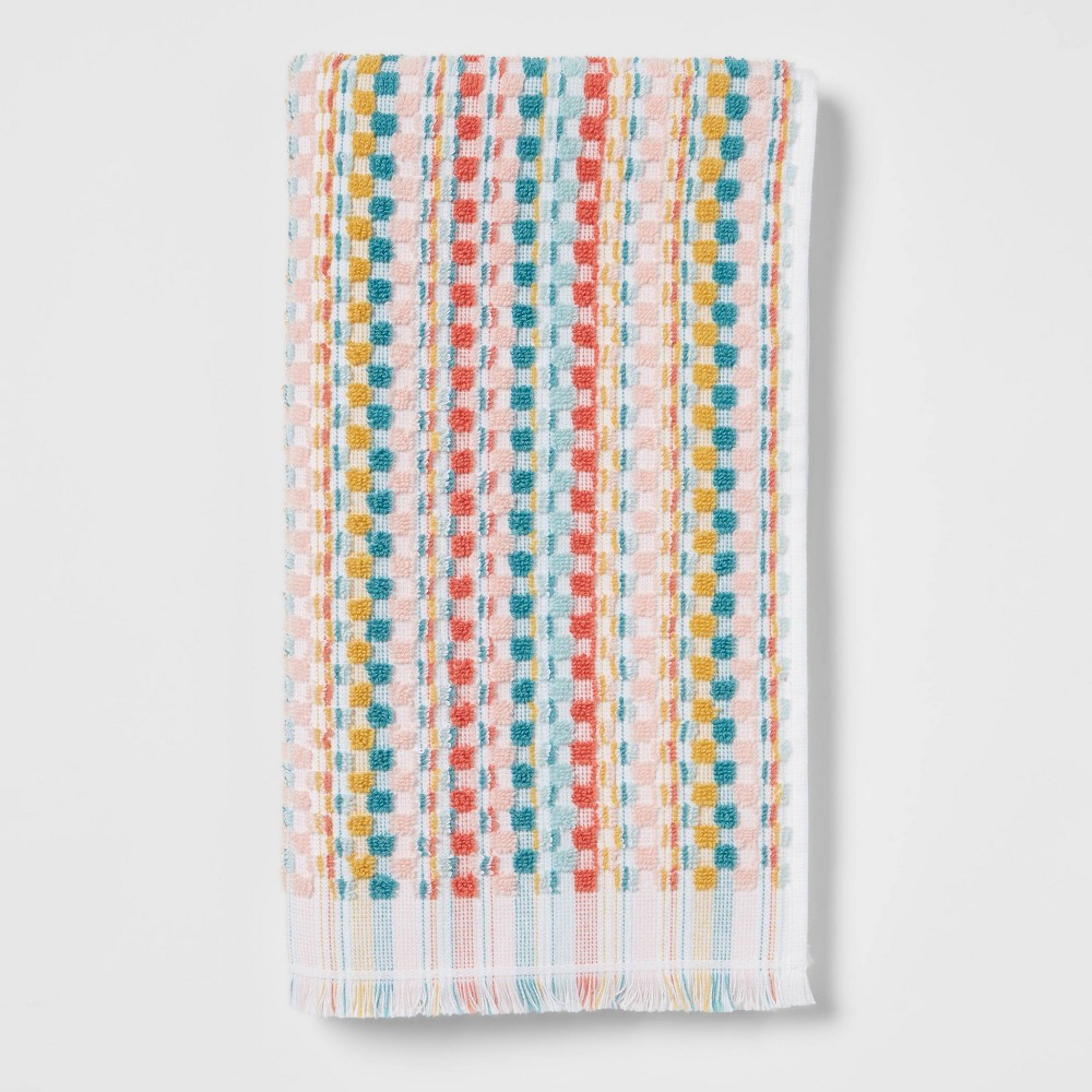 Photos - Towel Multi Striped Sonoma Hand  - Opalhouse™