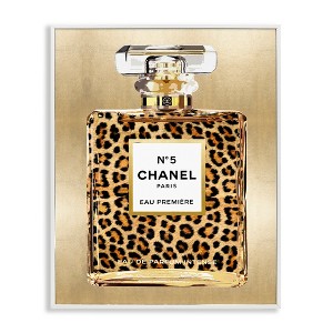 Stupell Industries Leopard Pattern Perfume Black Framed Giclee Art - 1 of 4