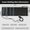 OLIFE Heated Snow Melting Mat (20" x 60" 120V) Melts Snow at a Rate of 3 in/hr - 3 of 4