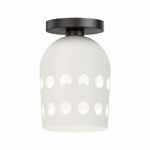 Maxim Lighting Dottie 1 - Light Flush Mount in  Black - 1 of 3