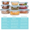 18-PC Glass Meal Prep Containers Set (9 Lids & 9 Containers), BPA-Free & Leak Proof - 2 of 4