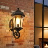 DAKAFUL Outdoor Wall Sconce with Dusk-to-Dawn Sensor,Clear Bubble Glass Shade,Waterproof Exterior Lantern for Entryway/Garage/Porch/Patio - 2 of 4