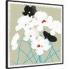 30" x 30" Turquoise Stems by Jenny Frean Framed Canvas Wall Art Print - Amanti Art: Modern Botanical Lithograph, Polystyrene Frame - 2 of 4