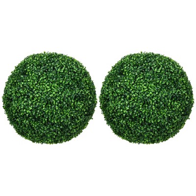 Set Of 3 Boxwood Topiary Spheres Green - Ultimate Innovations : Target